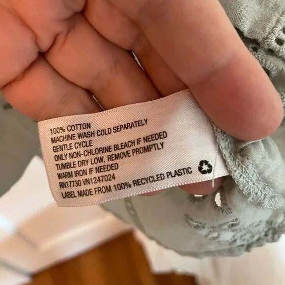 Universal Thread Eyelet Ruffle-neck Blouse - Picture 5 of 5